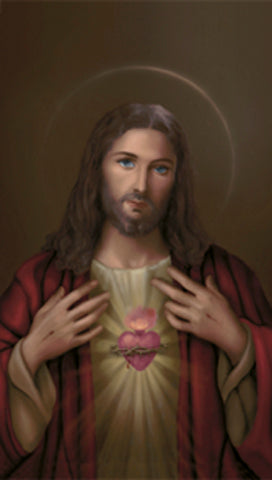 Sacred Heart of Jesus Paper Catholic Prayer Holy Card Pack of 100