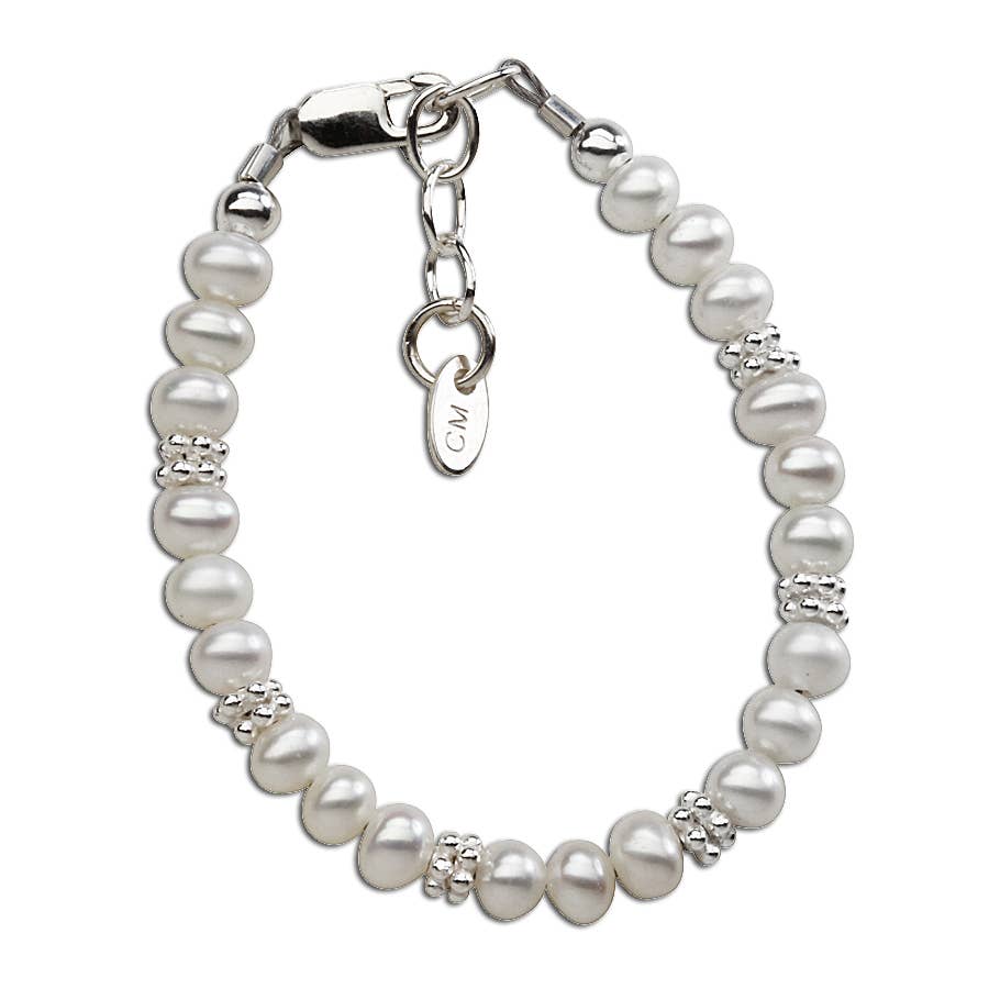 Sterling Silver Freshwater Pearl Baby Bracelet Kid's Jewelry: Small 0-12m