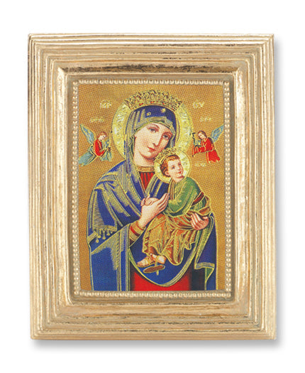 Our Lady of Perpetual Help Picture Framed Print Small Gold-Leaf Frame