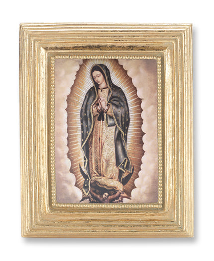 Our Lady of Guadalupe Picture Framed Print Small Gold-Leaf Frame