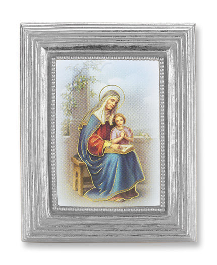 St. Anne Picture Framed Print Small, Silver-Leaf Frame
