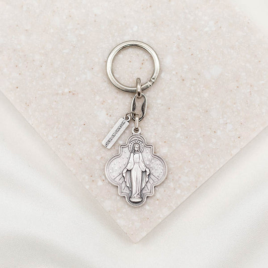 Blessed Mother Mary Miracles Key Ring for Daily Inspiration