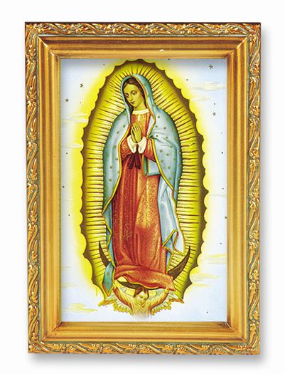 Our Lady of Guadalupe Picture Framed Wall Art Decor Small