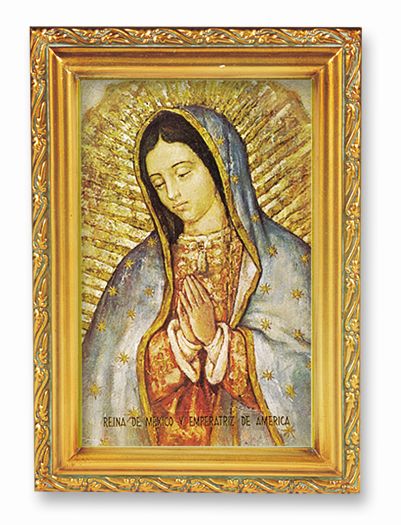Our Lady of Guadalupe Picture Framed Wall Art Decor Small