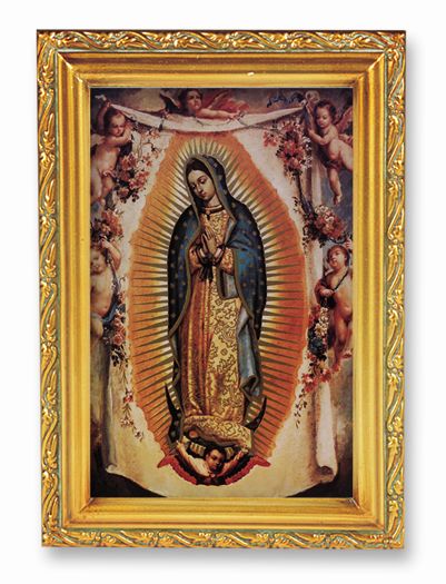 Our Lady of Guadalupe Picture Framed Wall Art Decor Small
