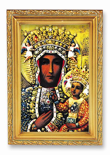 Our Lady of Czestochowa Picture Framed Wall Art Decor Small