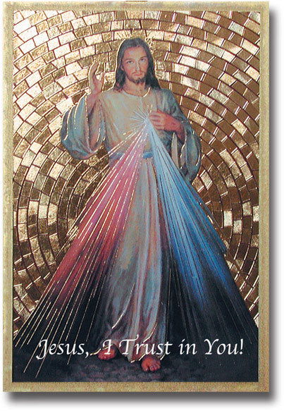 Hirten Divine Mercy Gold Foil Mosaic Wall Art Decor Small