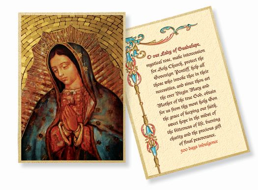 Hirten Our Lady of Guadalupe Gold Foil Mosaic Plaque Wall Art Decor, Small