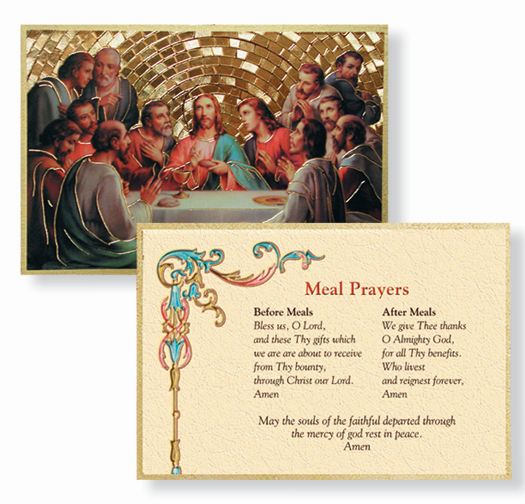 Hirten Meal Prayers Gold Foil Mosaic Plaque Wall Art Decor, Small