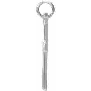 Extel Medium Platinum Mens Womens Religious Cross Pendant Charm