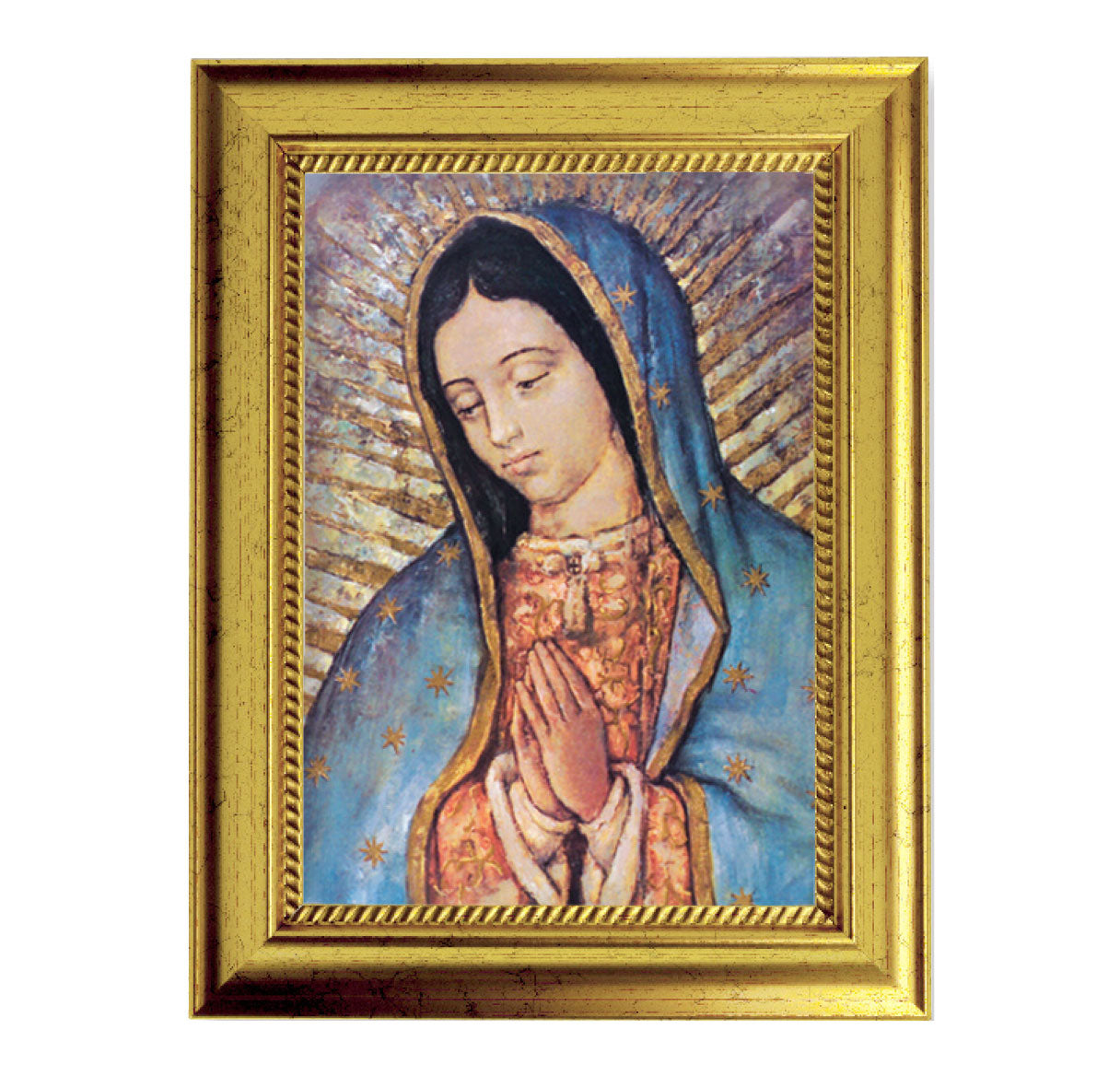 Our Lady of Guadalupe Picture Framed Wall Art Decor Small