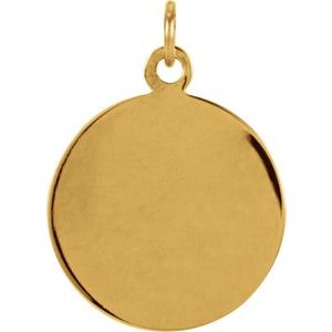 Extel Medium 14K Yellow Gold St. Christopher Medal Charm