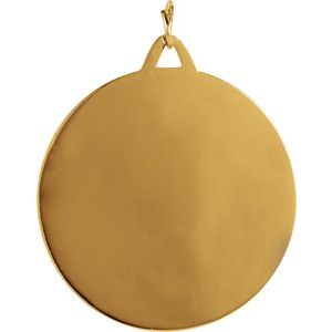 Extel Large 14K Yellow Gold St. Christopher Medal Charm