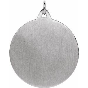 Extel Large Sterling Silver Mens Womens Catholic St. Christopher Medal