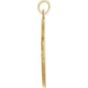 Extel Large 14K Yellow Gold St. Christopher Medal Charm