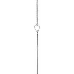 Extel Large 14K White Gold Religious Cross Pendant Charm