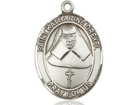Extel Large Oval Pewter St. Katharine Drexel Medal, Made in USA