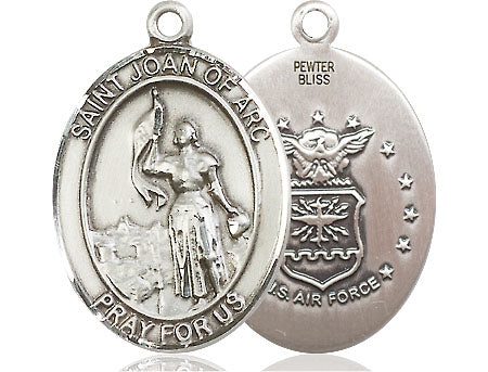 Extel Oval Large Pewter St Joan of Arc Air Force Medal