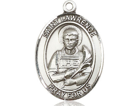Extel Large Oval Pewter St. Lawrence Medal, Made in USA