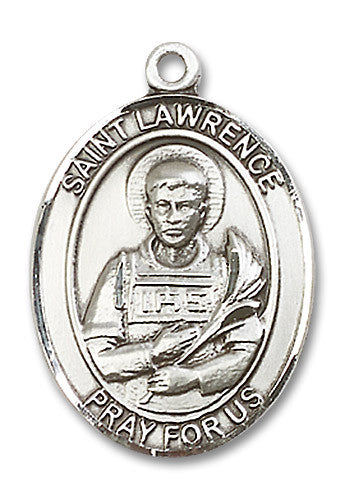 Extel Large Oval Sterling Silver St. Lawrence Medal, Made in USA