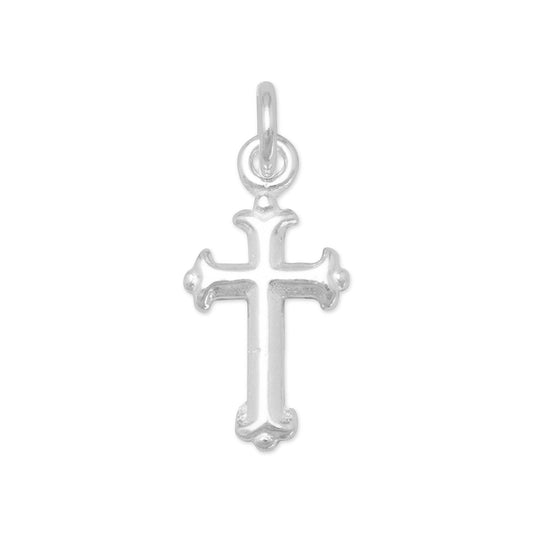 Extel Sterling Silver Extra Small Silver Cross Charm