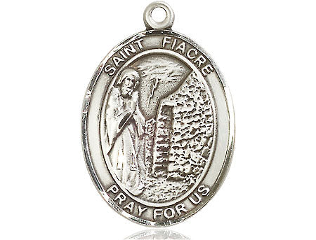 Extel Large Oval Pewter St. Fiacre Medal, Made in USA