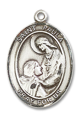 Extel Large Oval Sterling Silver St. Paula Medal, Made in USA