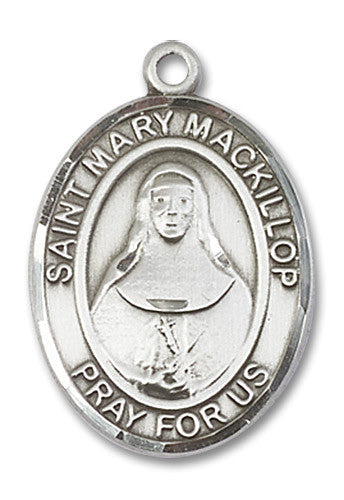 Extel Large Oval Sterling Silver St. Mary Mackillop Medal, Made in USA