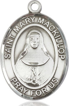 Extel Large Oval Sterling Silver St. Mary Mackillop Medal, Made in USA