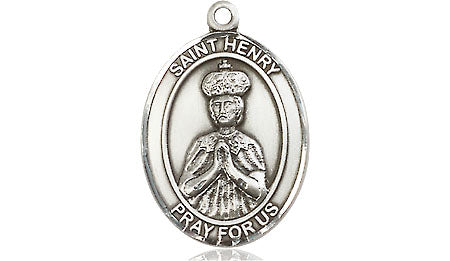 Extel Medium Oval Pewter St. Henry II Medal, Made in USA