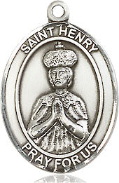 Extel Medium Oval Pewter St. Henry II Medal, Made in USA