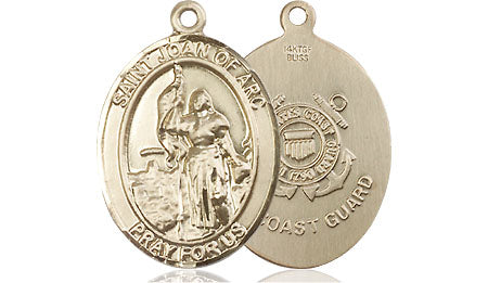 Extel Oval Medium 14kt Gold Filled St. Joan of Arc Medal