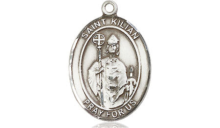 Extel Medium Oval Pewter St. Kilian Medal, Made in USA