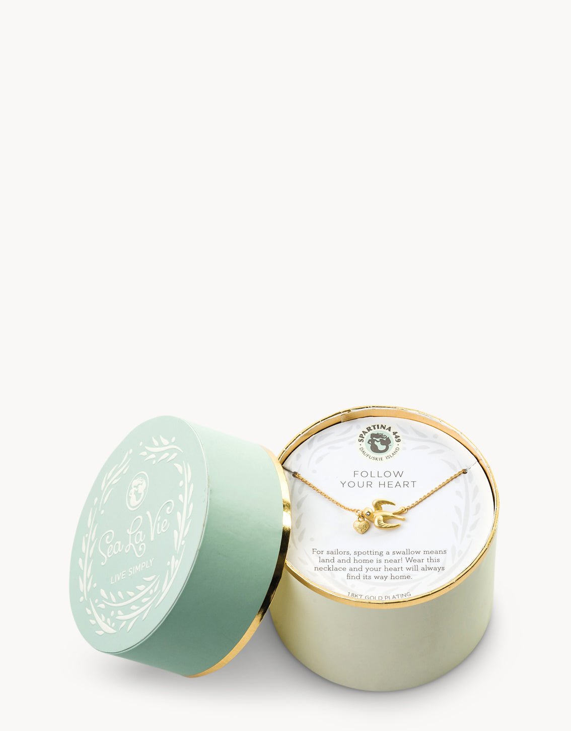 Spartina Sea La Vie Listen Necklace with Shell Charm