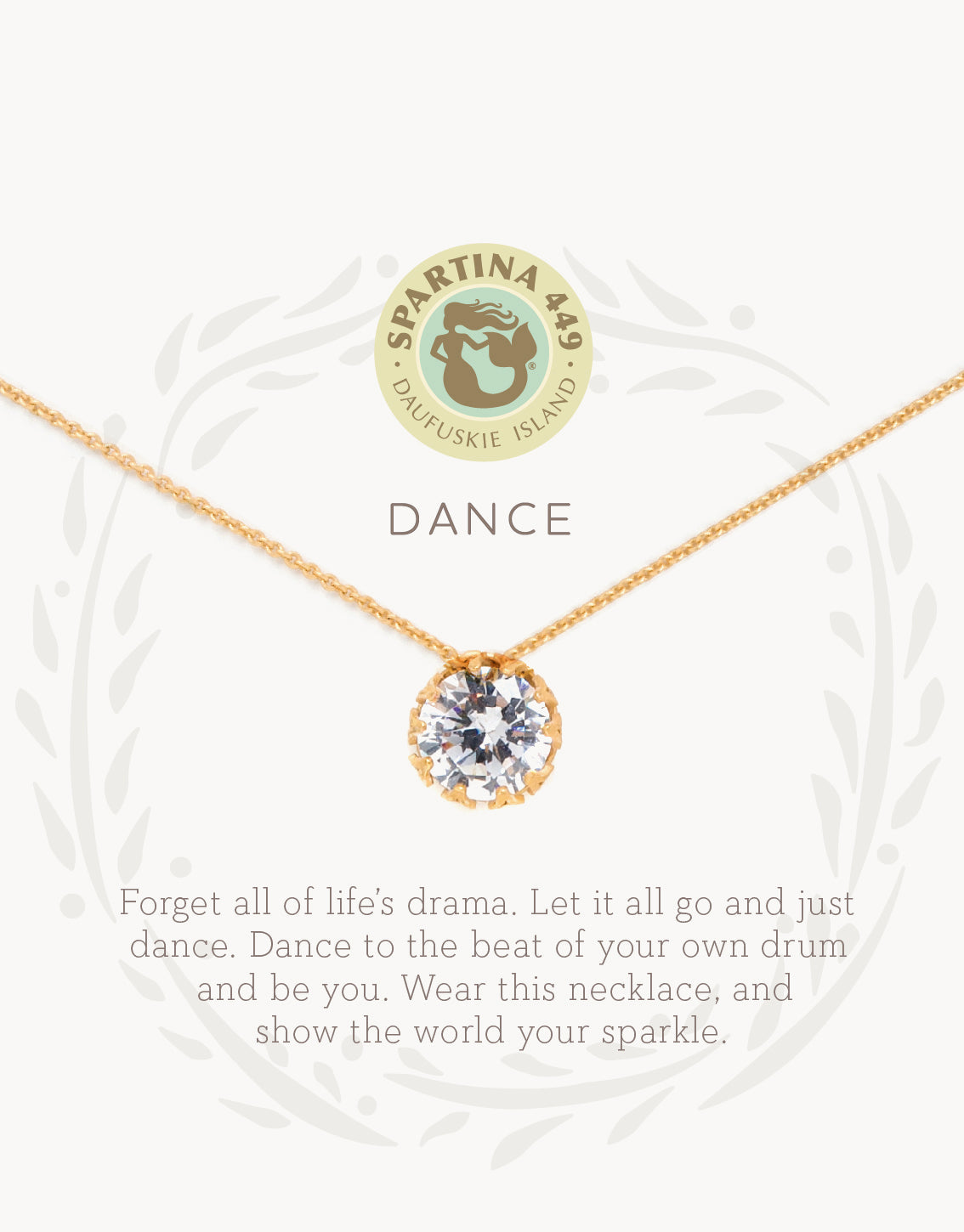 Spartina Sea La Vie Dance Necklace with Gem Pendant