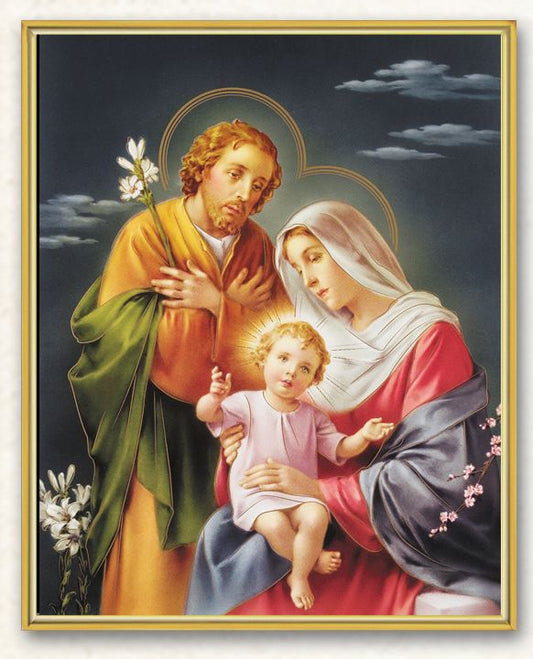 Holy Family Picture Framed Plaque Wall Art Decor Medium