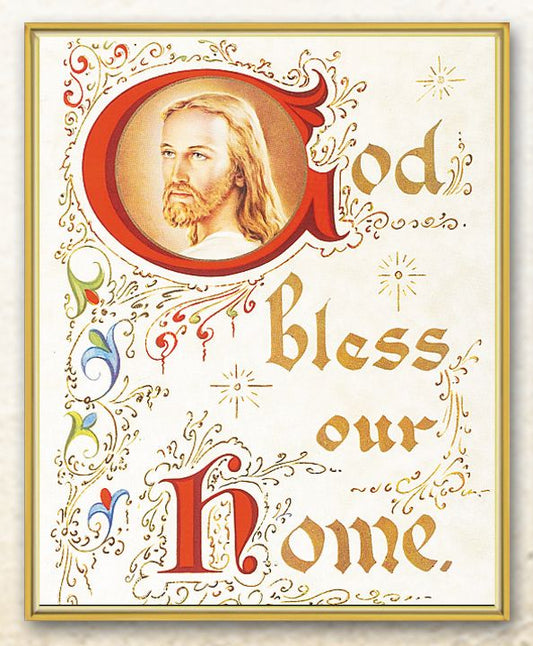 House Blessing Picture Framed Plaque Wall Art Decor Medium