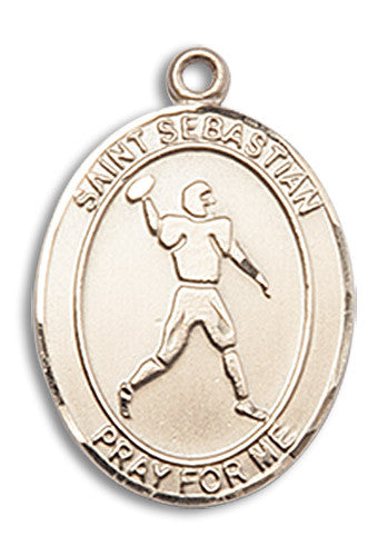 Extel Medium 14kt Gold Filled St. Sebastian Football Medal