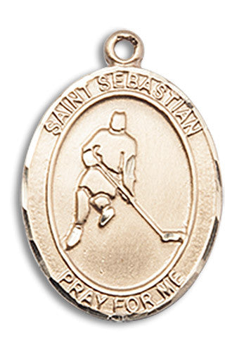 Extel Medium 14kt Gold Filled St. Sebastian Medal Necklace
