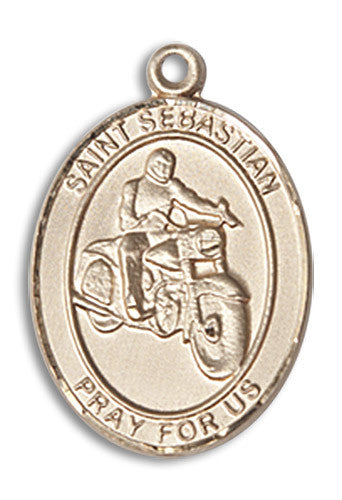 Extel Medium 14kt Gold Filled St. Sebastian Medal Charm