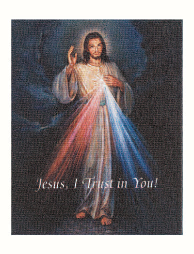 Divine Mercy Canvas Print Wall Art Decor, Medium Size 8x10