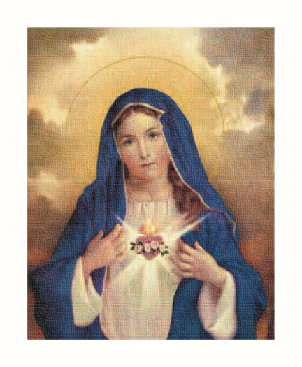 Immaculate Heart of Mary Canvas Print, Medium, Fine Art Stretched Canvas