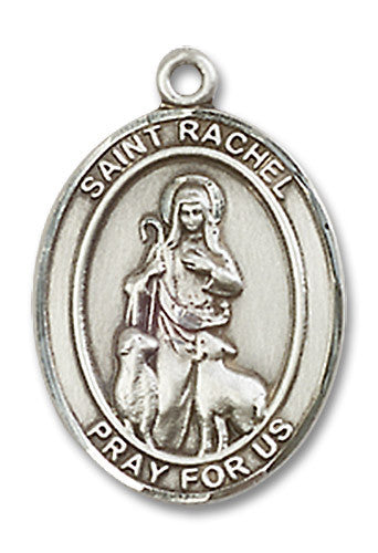 Extel Medium Oval Sterling Silver St. Rachel Medal, Made in USA