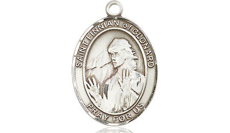 Extel Medium Oval Pewter St. Finnian of Clonard Medal, Made in USA