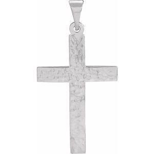Extel Medium Sterling Silver Mens Womens Religious Cross Pendant Charm Made in USA