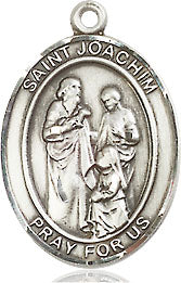 Extel Medium Oval Sterling Silver St. Joachim Medal, Made in USA