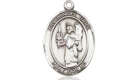 Extel Medium Oval Pewter St. Uriel the Archangel Medal, Made in USA