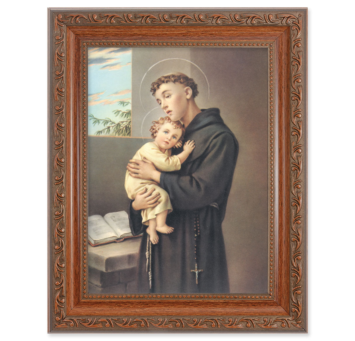 St. Anthony Picture Framed Wall Art Decor Medium Frame