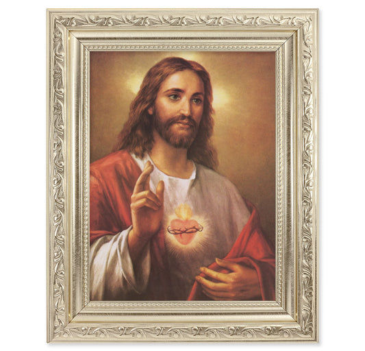 Sacred Heart of Jesus Picture Framed Wall Art Decor Medium