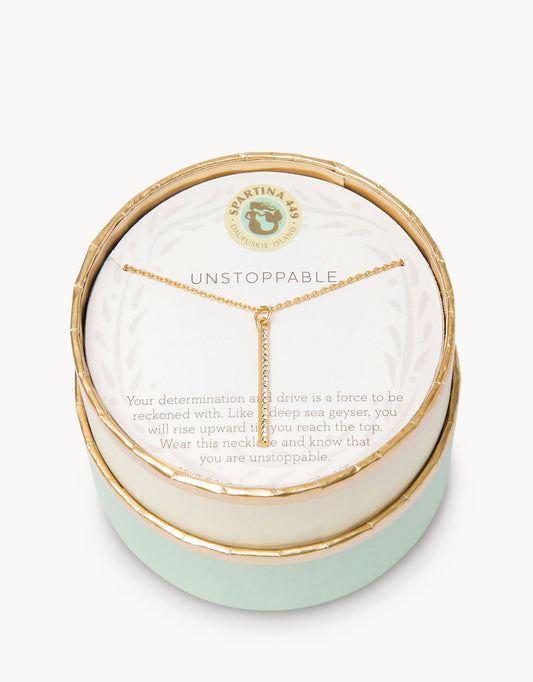 Spartina Sea La Vie Necklace Unstoppable Vertical Bar Charm